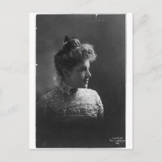 アメリカの作家、詩人エラ・ウィーラー・ウィルコックス ポストカード (正面)