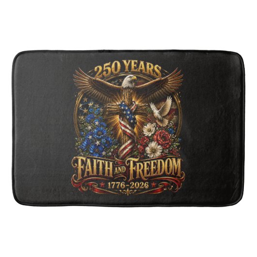 アメリカの信仰と自由の250年 バスマット (正面)