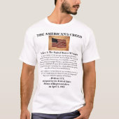 アメリカの信条 Tシャツ (正面)