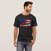 アメリカの修正第2号を誇らしげに支持する Tシャツ (正面フル)