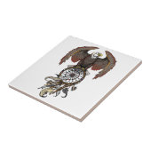 アメリカの先住民インディアンドリームキャッチャー タイル (側面)