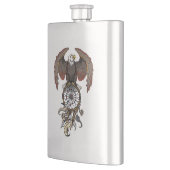 アメリカの先住民インディアンドリームキャッチャー フラスク (左)