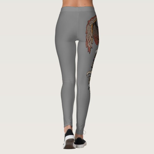 アメリカの先住民インディアンドリームキャッチャー レギンス (裏面)