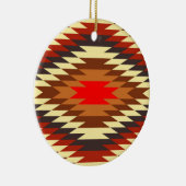 アメリカの先住民伝統的の民族衣装モチーフ セラミックオーナメント (右)