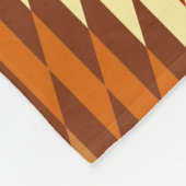 アメリカの先住民伝統的の民族衣装モチーフ フリースブランケット (角)