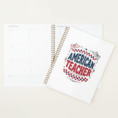 アメリカの先生愛国ヴィンテージTシャツデザイン1 プランナー手帳 (ディスプレー)