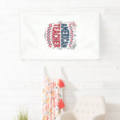 アメリカの先生愛国ヴィンテージTシャツデザイン_1 横断幕 (インサイチュ)