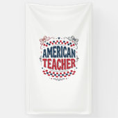 アメリカの先生愛国ヴィンテージTシャツデザイン_1 横断幕 (縦)