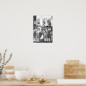 アメリカの入植者が宣言した ポスター (キッチン)