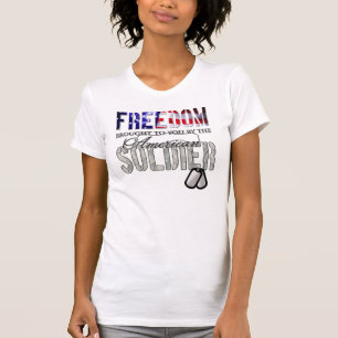 アメリカの兵士によってあなたへの自由Brough Tシャツ