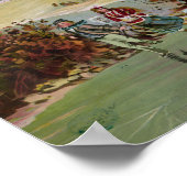 アメリカの冬の生活クリスマスシーン ポスター (角)