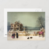 アメリカの冬の風景 ポストカード (正面/裏面)