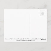 アメリカの冬の風景 ポストカード (裏面)