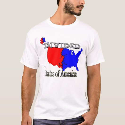 アメリカの分けられた州 Tシャツ (正面)