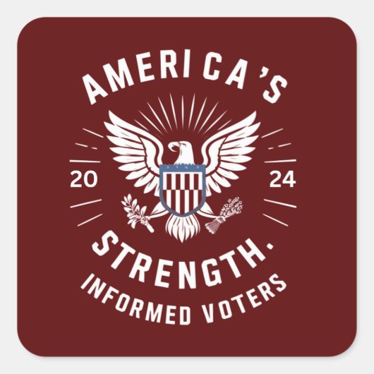 アメリカの力 スクエアシール (正面)