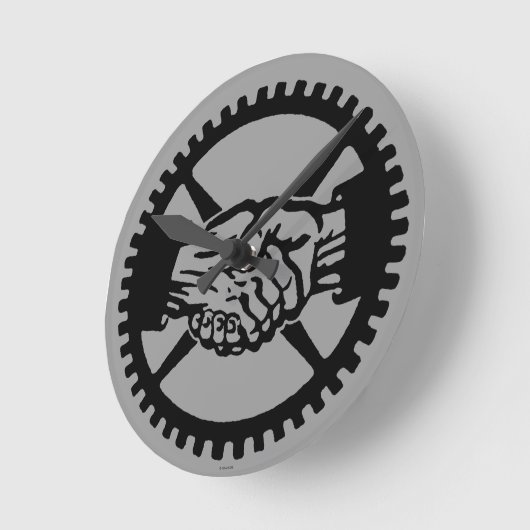 アメリカの労働党 ラウンド壁時計 (傾斜)