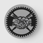 アメリカの労働党 ラウンド壁時計 (正面)