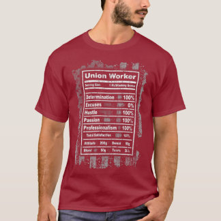 アメリカの労働組合労働者のプロの事実Tシャツ Tシャツ