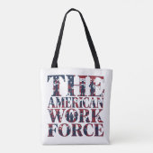アメリカの労働者の労働者の日 トートバッグ (裏面)