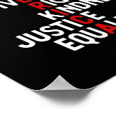 アメリカの勇気と自由の多様性の権利の友情 ポスター (角)