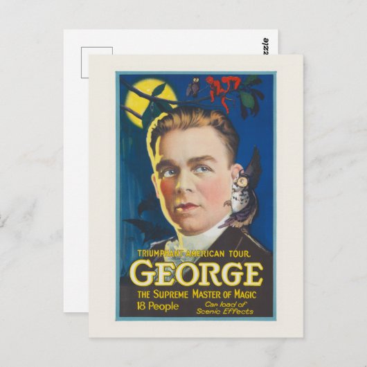アメリカの勝利ツアーのジョージ・ヴィンテージのポスター ポストカード (正面/裏面)