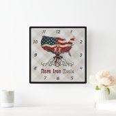 アメリカの北のアイルランドの正方形の柱時計 スクエア壁時計 (ホーム)