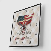 アメリカの北のアイルランドの正方形の柱時計 スクエア壁時計 (傾斜)