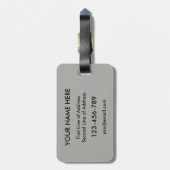 アメリカの北のアイルランド人の根の荷物のラベルのテンプレート ラゲッジタグ (裏面縦)