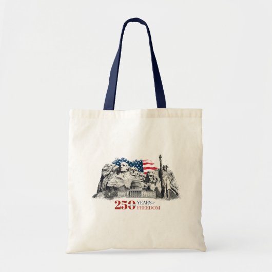アメリカの半世紀記念 250年の自由 トートバッグ (正面)