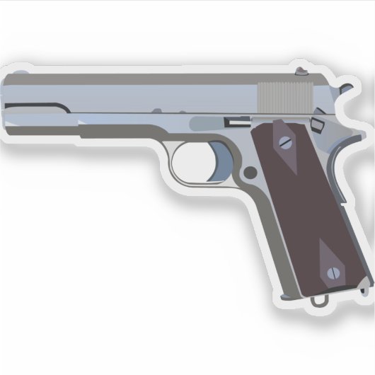 アメリカの半自動拳銃 シール (正面)