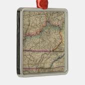 アメリカの南部諸州の地図 メタルオーナメント (右)