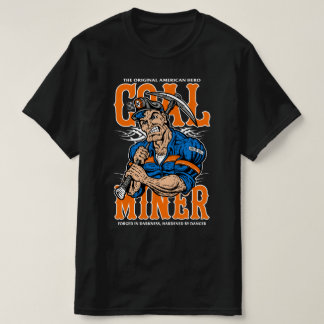 アメリカの原点、アメリカの英雄、炭鉱夫 Tシャツ