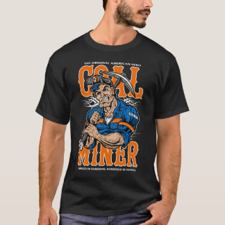 アメリカの原点、アメリカの英雄、炭鉱夫 Tシャツ