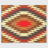 アメリカの原産の伝統的な民族衣装のモチーフ ラッピングペーパー (フラット)