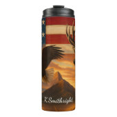 アメリカの原野愛国野生生物のシーン タンブラー (正面)