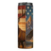 アメリカの原野愛国野生生物のシーン タンブラー (裏面)