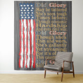 アメリカの古い栄光動揺してのバナー詩 タペストリー (インサイチュ)
