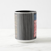 アメリカの古い栄光動揺してのバナー詩 マグカップ (中央)
