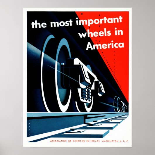 アメリカの古い鉄道で最も重要な車輪 ポスター (正面)