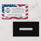 アメリカの司法基準 名刺 (正面/裏面)