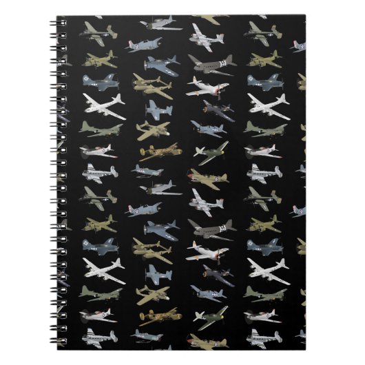 アメリカの各種第2次世界大戦飛行機 ノートブック (正面)