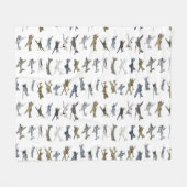 アメリカの各種第2次世界大戦飛行機 フリースブランケット (正面(横))