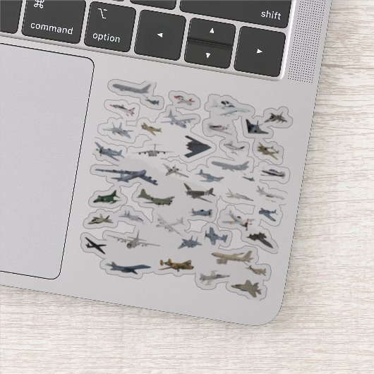 アメリカの各種軍隊飛行機 シール (詳細)