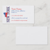 アメリカの名刺-ニューヨーク 名刺 (正面/裏面)