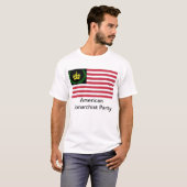 アメリカの君主制主義者のパーティーのTシャツ Tシャツ (正面フル)