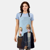 アメリカの吹ゴシック様式のパブルガム エプロン (着用した状態)