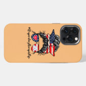 アメリカの呼吸療法士 サングラス 4th Of iPhoneケース (裏面横)