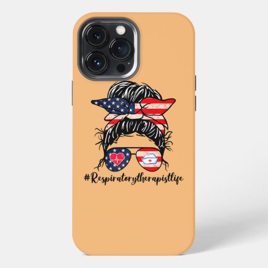 アメリカの呼吸療法士 サングラス 4th Of iPhoneケース (裏面)