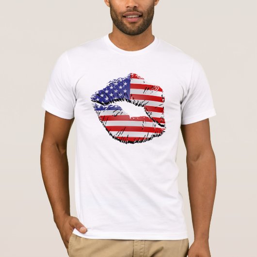 アメリカの唇 Tシャツ (正面)