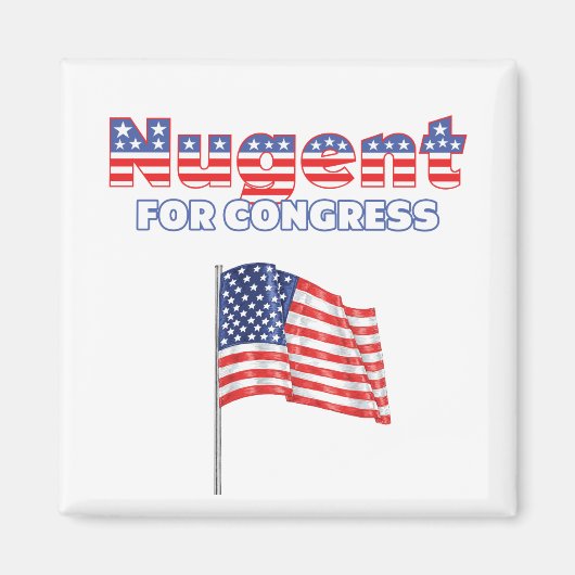 アメリカの国会議愛国的な国旗のデザイン マグネット (正面)